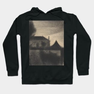 House at Dusk (La Cite) by Georges-Pierre Seurat Hoodie